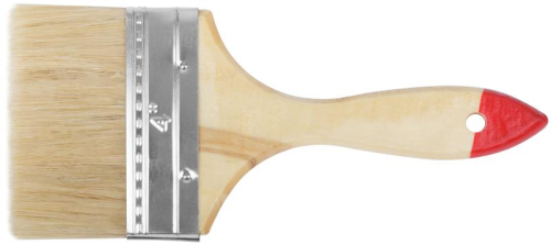 Кисть флейцевая "Стандарт" натур. светл. щетина дерев. ручка 4дюйм (100мм) FIT 01038