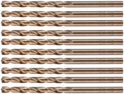 Набор сверл по металлу Profi с кобальтом 5ти-проц. 4х75мм (уп.10шт) Cutop 48-40-10