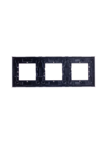 Рамка 3-м 6мод. Zenit бел. ABB 2CLA227300N1101