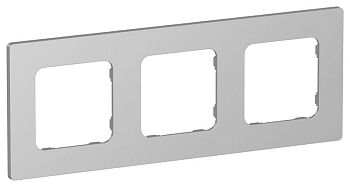 Рамка 3-м СП FLITE РУ-3-К-ФлА алюм. IEK FI-M32-32-20-K47