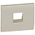 Панель лицевая Galea Life для розетки для компьютерной/телефонной 1-м RJ ISDN/RJ11 титан Leg 771495