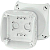 Коробка распределительная ОП 93х93х62мм IP66/67 KF 0200 G свет. сер. HENSEL 62000041
