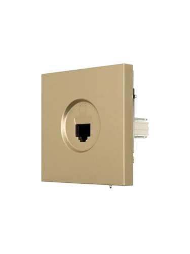 Розетка компьютерная 1-м СП ZIMA IP20 механизм зол. LEZARD 704-3688-140