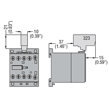 Перемычка OptiStart K-MX-323 на 2 полюса для мини-контакторов M КЭАЗ 335878