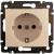 Розетка 1-м СП Valena 16А IP21 250В 2P+E защ. шторки безвинт. клеммы сл. кость IEK 774122