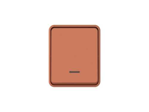 Выключатель 1-кл. ОП AtlasDesign PROFI IP54 10AX с подсветкой терракот. SE ATN547013