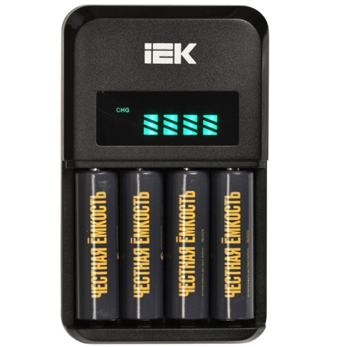 Устройство зарядное NiMH/CD 1-4 AA/AAA авто 1800мА LCD IEK ABC11-4-4-ACO-A-180-LCD
