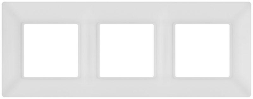 Рамка для розеток и выключателей ЭРА Elegance 14-5003-01М на 3 поста матов. бел. Эра Б0065816