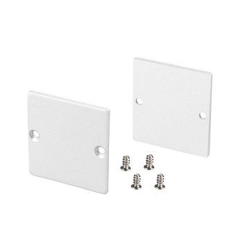 Заглушка SL-LINE-3638-LW WHITE глухая металл (уп.2шт) Arlight 040252(1)