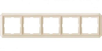 Рамка 5-м Merten Antique беж. SchE MTN483544