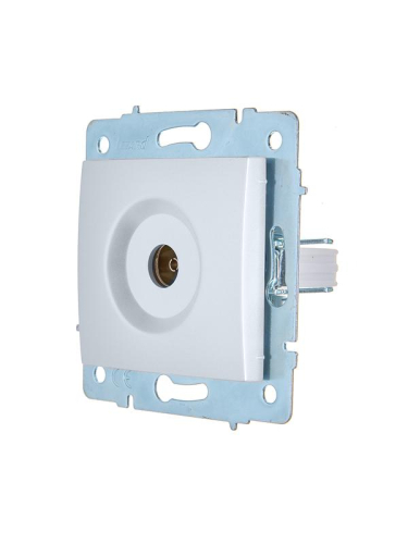 Розетка телевизионная оконечная TV СП ASTI IP20 механизм жемчуж./бел. перламутр. LEZARD 7081-3088-130