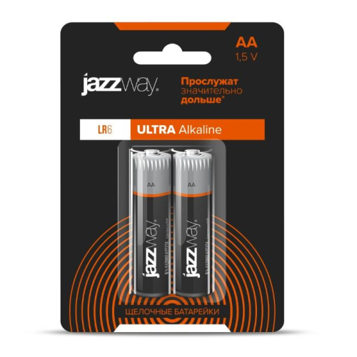 Элемент питания алкалиновый AA/LR6 1.5В Ultra Alkaline BL-2 (блист.2шт) JazzWay 5010703