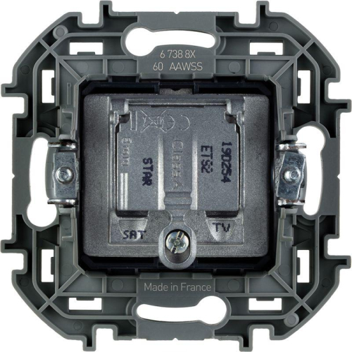 Розетка телевизионная TV/SAT Inspiria с топологией "звезда" механизм сл. кость Leg 673881