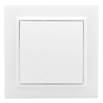 Выключатель 1-кл. СП Минск 10А IP20 бел. Basic EKF ERV10-021-10