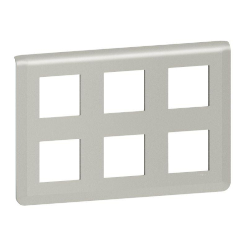 Рамка 2х3х2мод. Mosaic алюм. Leg 0079332L