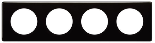 Рамка 4-м Celiane черн. глянец Leg 066684