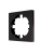 Рамка 1-м OSEN горизонт. квадрат черн. бархат LEZARD 743-4200-146