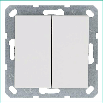 Переключатель перекрестный 1-кл. 10А IP20 механизм бел. глянцевый Jasmart G3013W