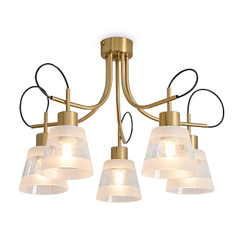 Светильник Caramel 5х60Вт E27 IP20 подвесной Freya FR5522PL-05BS