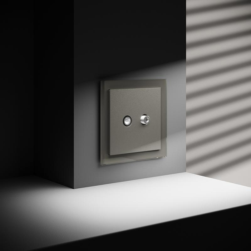 Розетка телевизионная оконечная TV + SAT 2-м СП S70 механизм шелк Voltum VLS060404