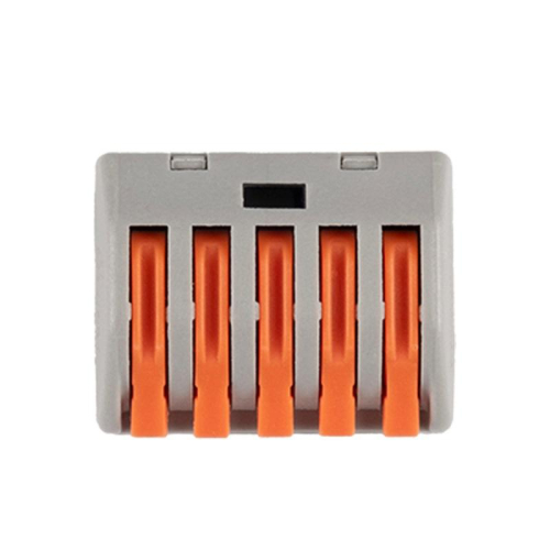 Клемма монтажная рычажного соединения PTC-5P 222-415 450В 32А 0.08-2.5(4.0)кв.мм Jazzway 5050853