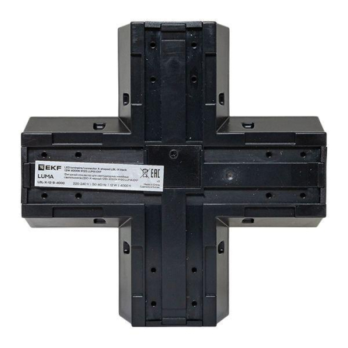 Коннектор фигурный для светодиодных линейных светильников ДБО-X черн. 12Вт 4000К IP20 LUMA EKF LBL-X-12-B-4000