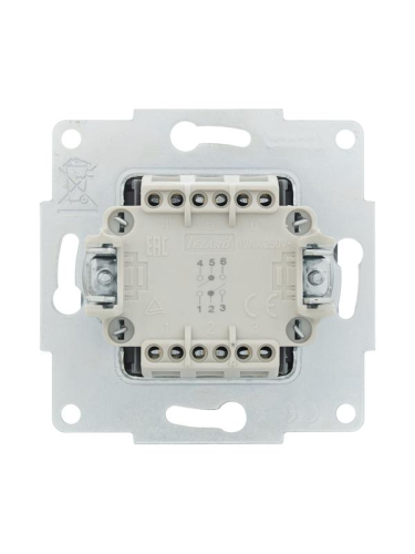 Переключатель проходной 2-кл. СП Vesna механизм графит LEZARD 742-3488-106