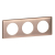 Рамка 3-м Celiane медь Leg 068993