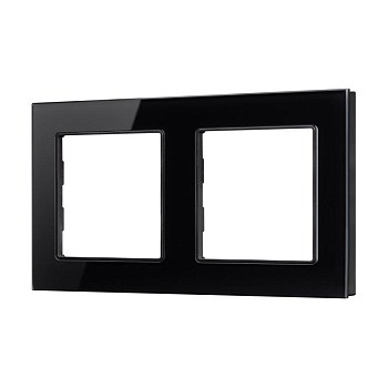 Рамка стеклянная FRM-GLARE-GS-2-BK Arlight 043797