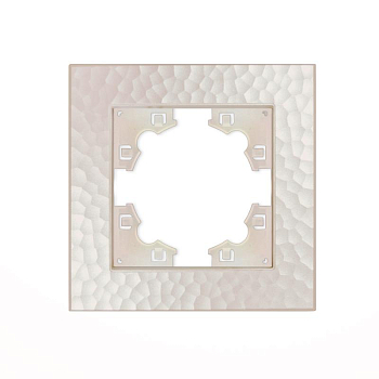 Рамка 1-м Афина фактурная жемчуж. Universal A10053-Obr
