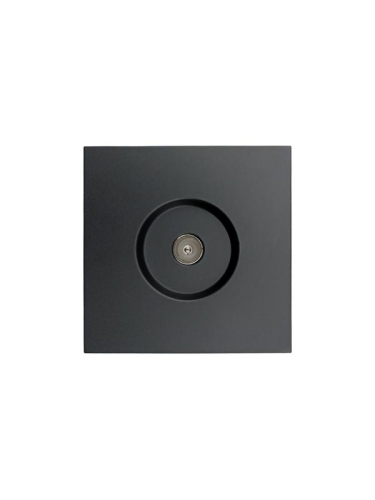 Розетка ТВ проходная СП ZIMA IP20 черн. бархат LEZARD 704-4288-129