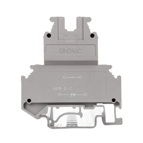 Клемма со встроенным диодом винтовой зажим 4 точки подключения 4кв.мм сер. DKC GUR-D-C