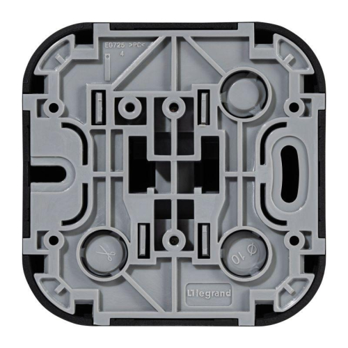 Выключатель 1-кл. ОП Quteo 10А IP20 10AX черн. матов. IEK 782471