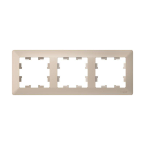 Рамка 3-м AtlasDesign Air песочн./дым. бел. SE ATN221203