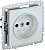 Розетка СП BRITE РСш10-2-БрЖ 10А без заземл. защ. шторки механизм жемчуж. IEK BR-R13-10-K36