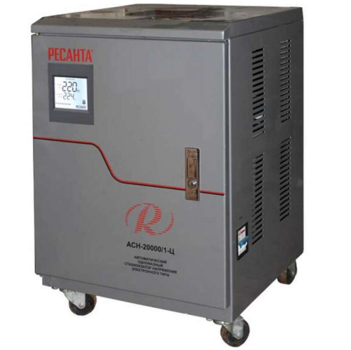 Стабилизатор напряжения АСН-20000/1-Ц 1ф 20кВт IP20 релейный Ресанта 63/6/19