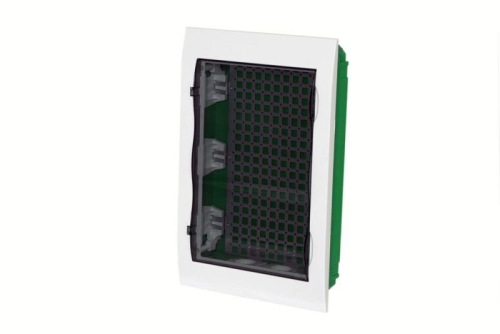 Корпус встраиваемый City9 Box IT 3 ряда 36мод. 2 розетки с прозр. дверцей SE EZ9E312S2FIT