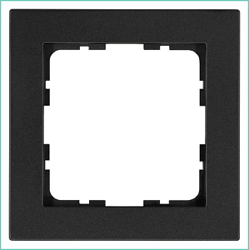 Рамка 1-м G-Classic антрацит Jasmart G1001B