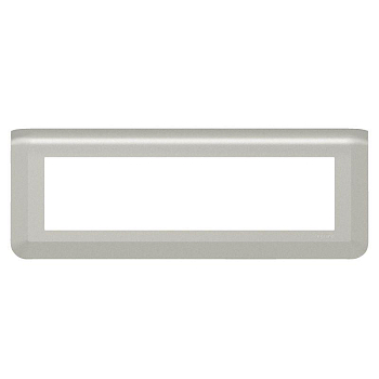 Рамка 8мод. Mosaic алюм. Leg 079318L