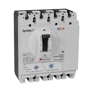 Выключатель автоматический 3п 160А OptiMat T250S TM КЭАЗ 356385