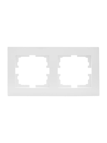 Рамка 2-местн. горизонт. VESNA бел. LEZARD 742-0200-147