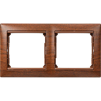 Рамка 2-м Valena горизонт. тонир. дерево Leg 770312