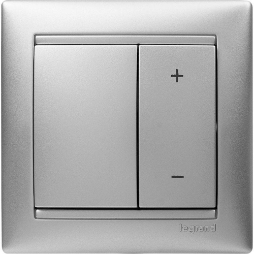 Механизм светорегулятора кнопочного СП Valena 40-600Вт алюм. Leg 770274