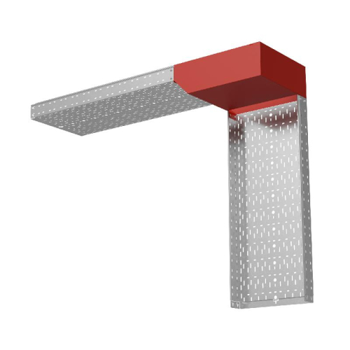 Угол для лотка вертикальный внешний L 100х500мм с разворотом трассы на 90град. "ПЛЮС" HD85 КМ PL18476