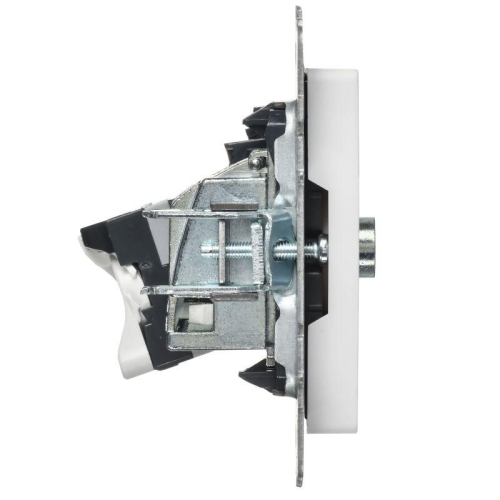 Розетка 2-м BRITE РТВ/РК12-БрАБ TV+RJ45 кат.5E механизм арктич. бел. IEK BR-AK20-1-K91