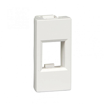 Накладка 1мод. W45 для RJ АМР 45х22 бел. RAL9003 SE RIN-145-B