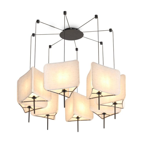 Светильник подвесной Bricola 8х40Вт E14 IP20 Freya FR5511PL-08B