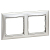 Рамка 2-м Valena горизонт. алюм. IEK 770152