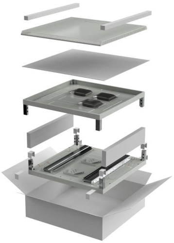 Комплект основание и крыша 600х600мм для шкафа 18-27U сер. LINEA N ITK LN35-YYX66-Y