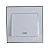 Выключатель 1-кл. СП Rain 10А IP20 с подсветкой бел. LEZARD 703-0202-111